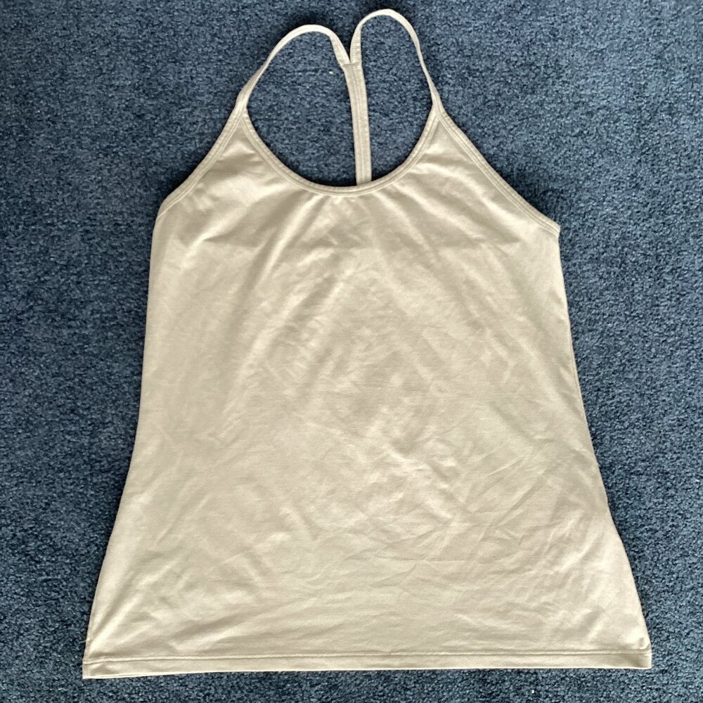Nike Dri-Fit Gray Scoop-neck Racerback Singlet - Large